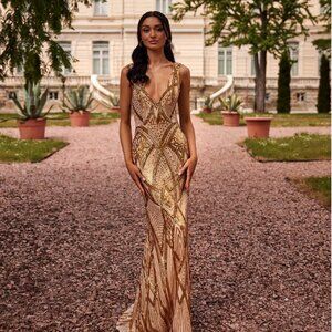 Alamour Gold Luan Dress